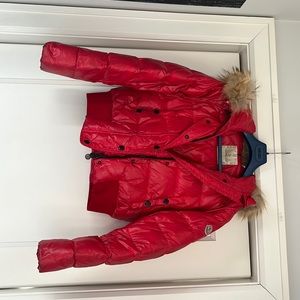 Authentic Moncler red alpin jacket size 2 used